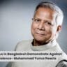 Hindus in Bangladesh Demonstrate Against Violence- Muhammad Yunus Reacts