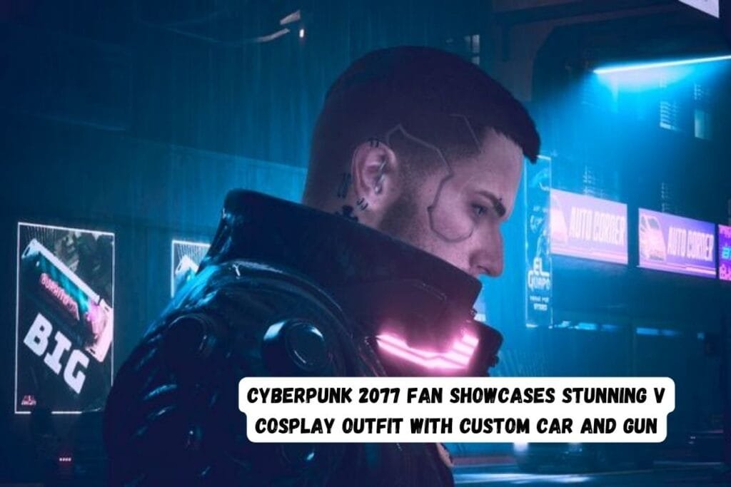 Cyberpunk 2077 Fan Showcases Stunning V Cosplay Outfit with Custom Car and Gun